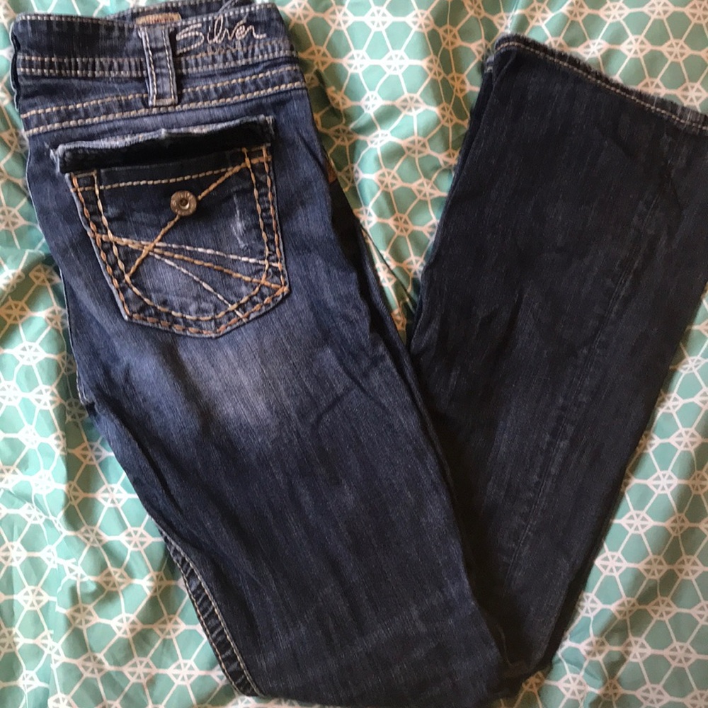 Silver bootcut jeans